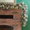 5-Piece Pre-Lit Glittered Pinecone Christmas Wreath, Garland & Flocked Christmas Tree, Warm White Lights